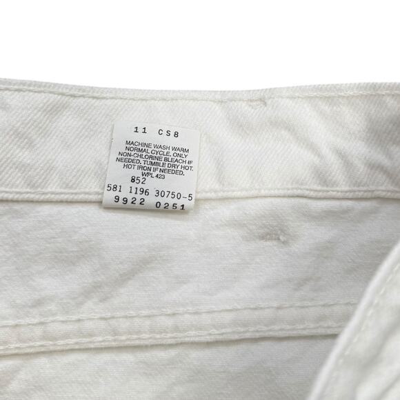 Vintage Levi's Orange Tab 9922 Tapered Leg Jeans White Plus Size 24 - Picture 7 of 7